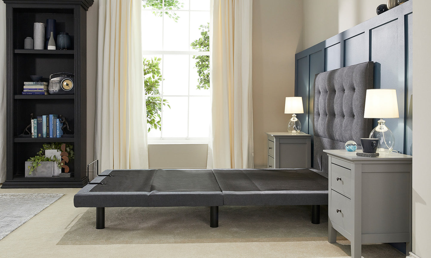 Motion Adjustable Base with Headboard