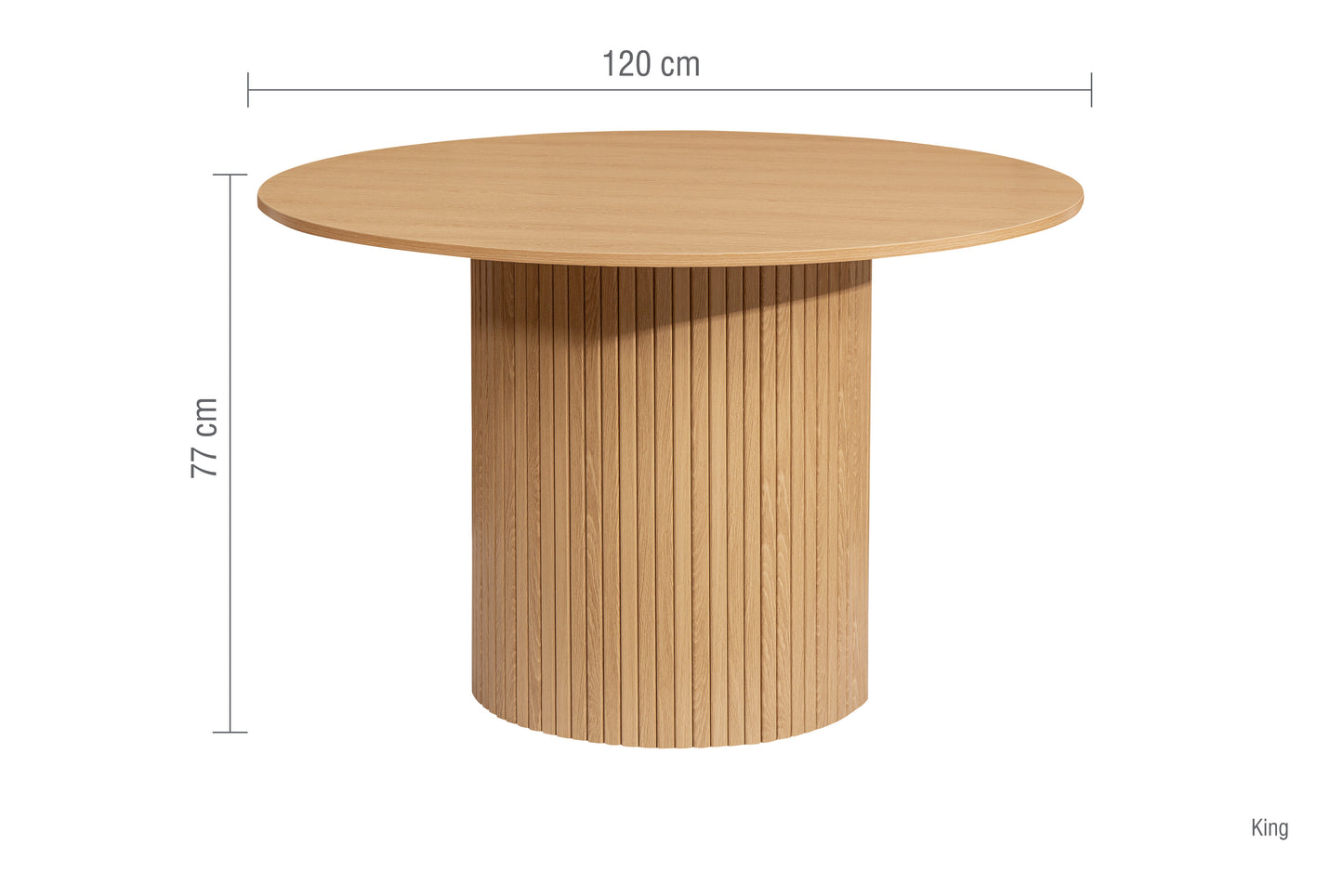Axel Round Fluted Dining Table