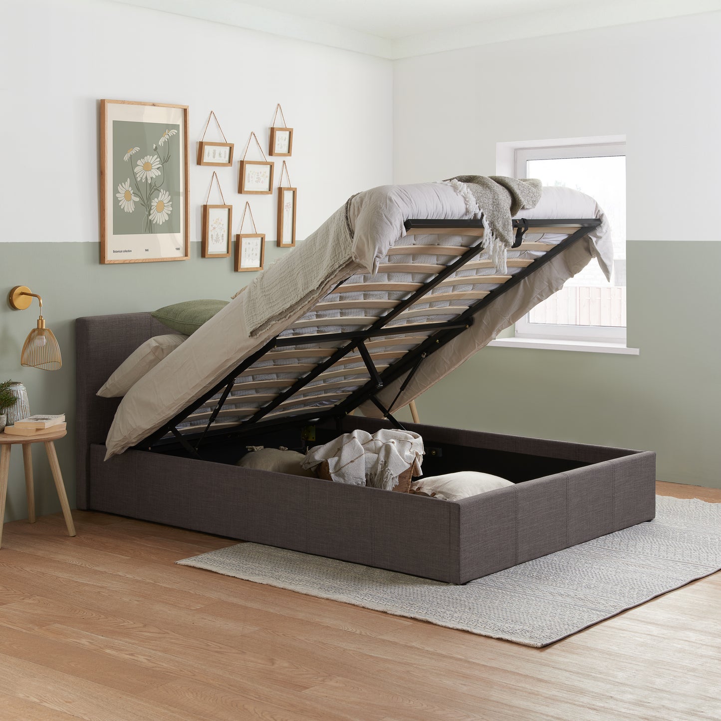 Berlin Ottoman Bed Grey