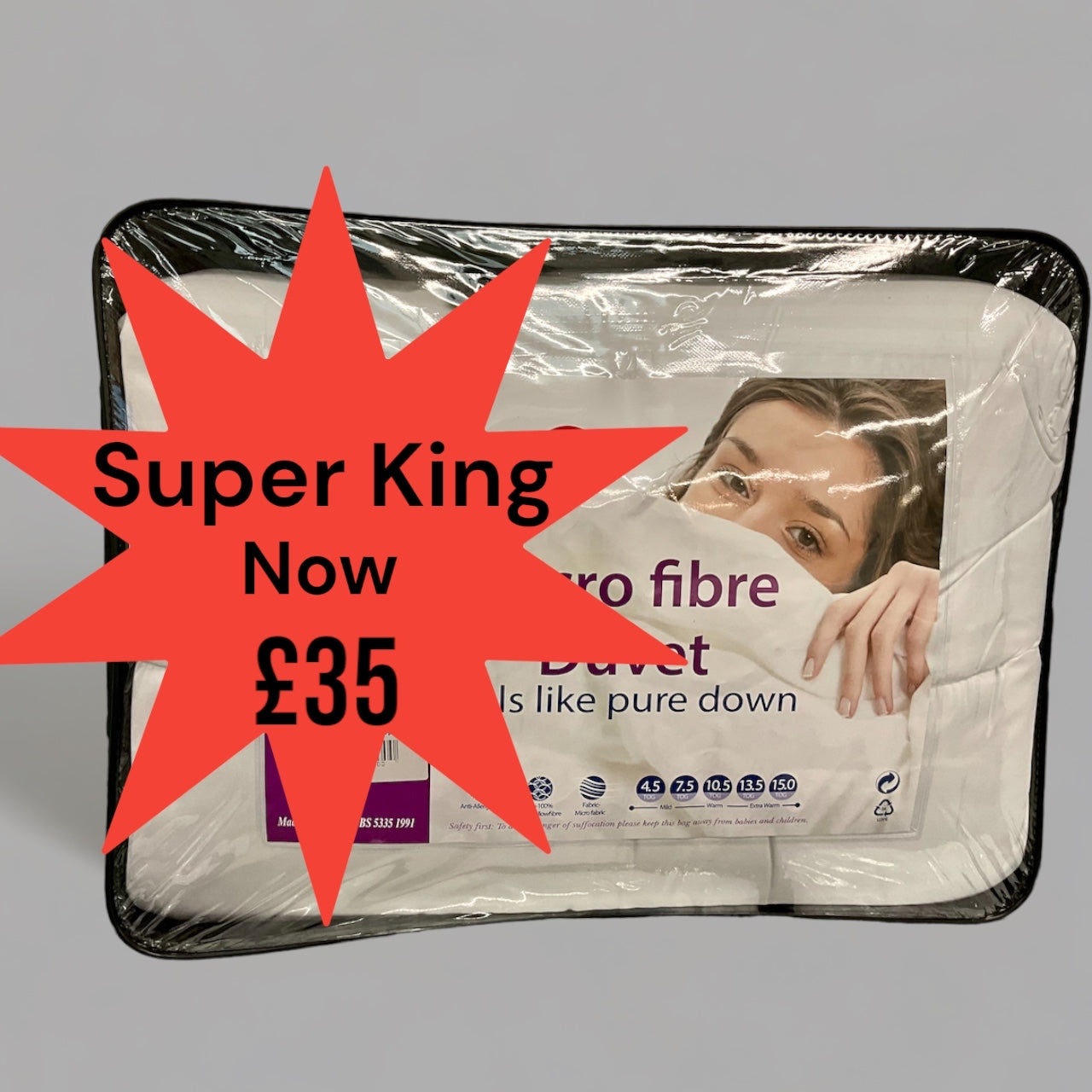 Duvet Microfibre 13.5 Tog Sarah Ashfield