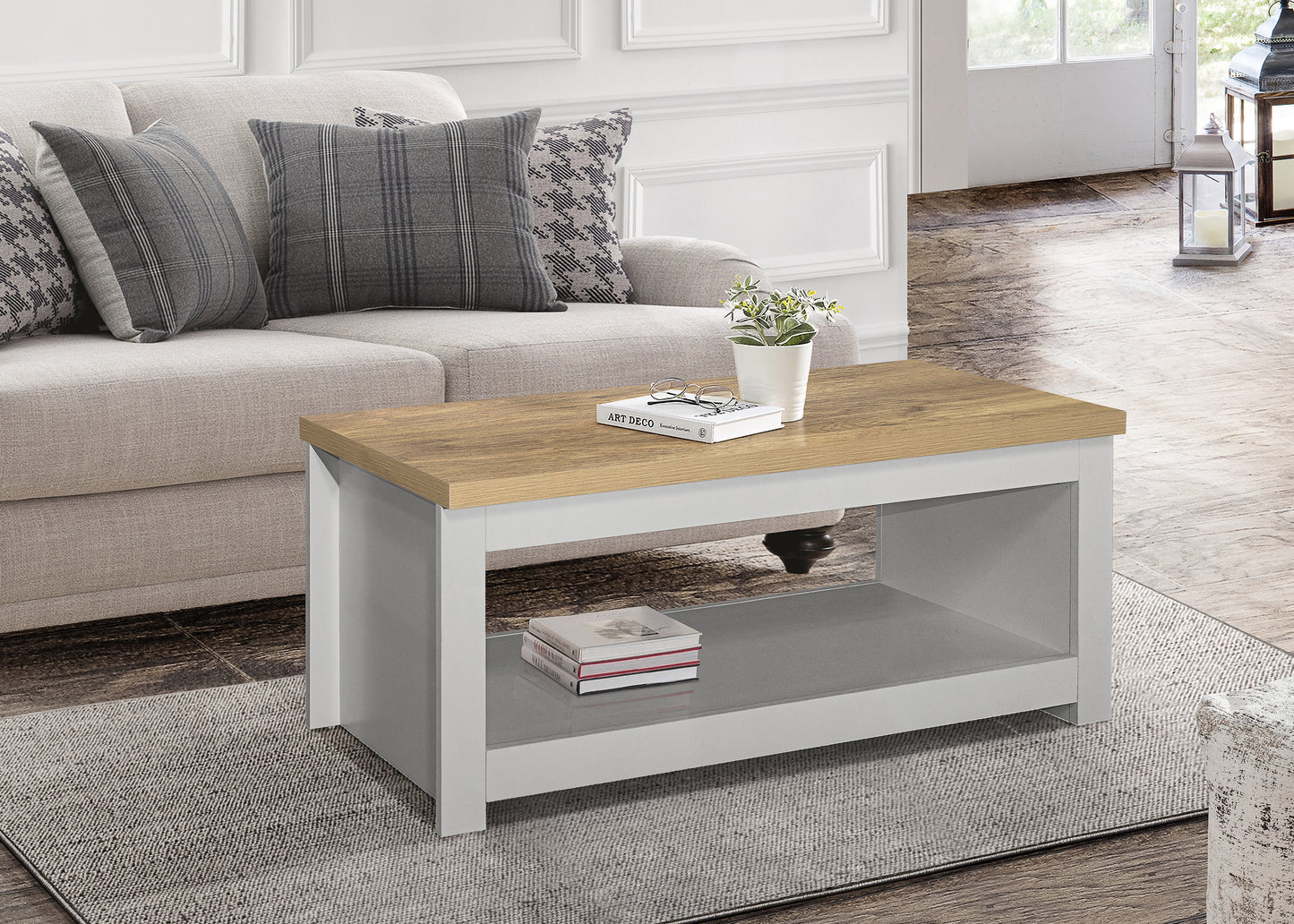 Highgate Coffee Table Grey & Oak