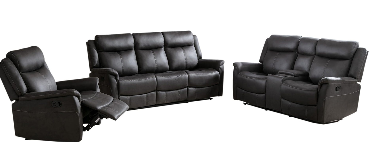 Prague 2 Seater Dark Grey