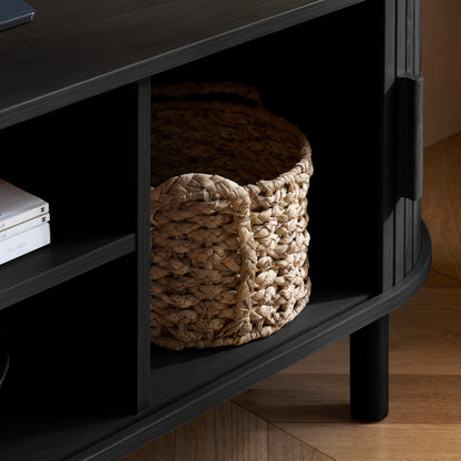 Axel Fluted TV Unit Black