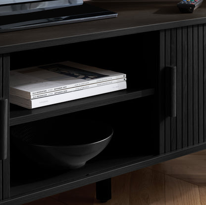 Axel Fluted TV Unit Black