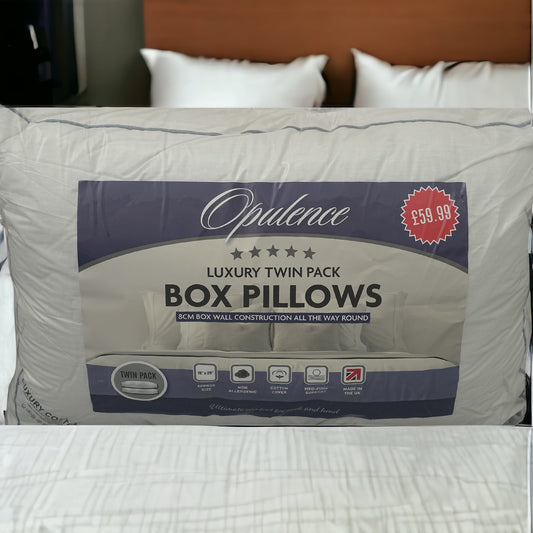 Opulence Luxury Box Pillow Pair with Piped Edging