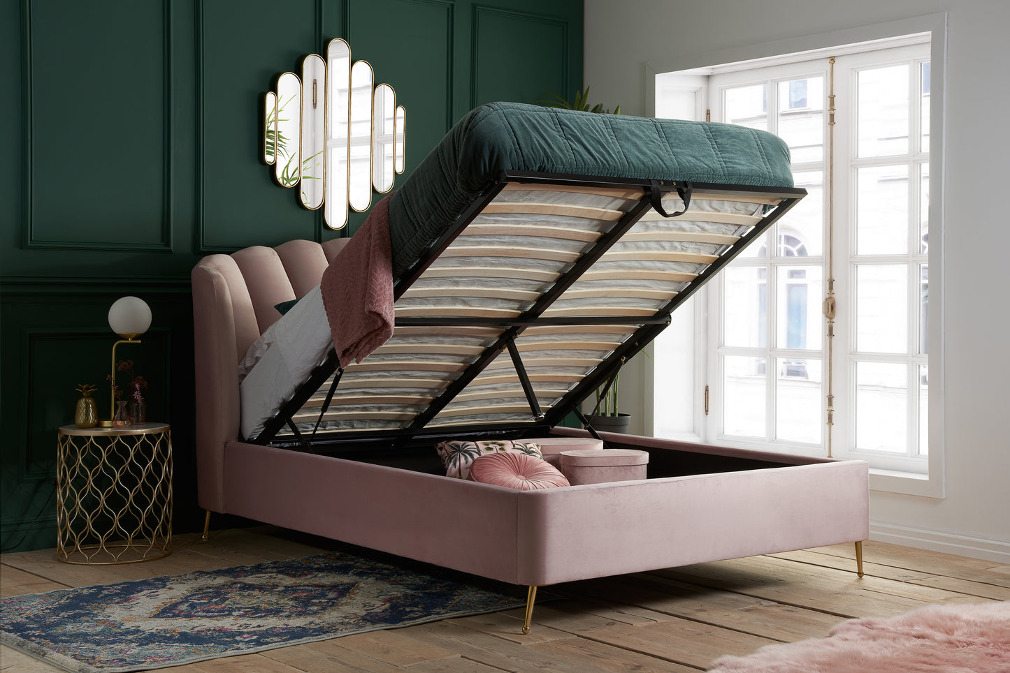 Lottie Ottoman Bed – Pink