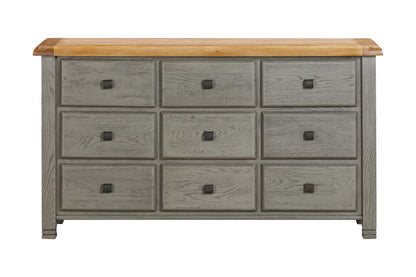 Ontario Painted Oak 9 Drawer Chest