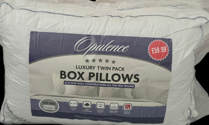 Opulence Luxury Box Pillow Pair with Piped Edging