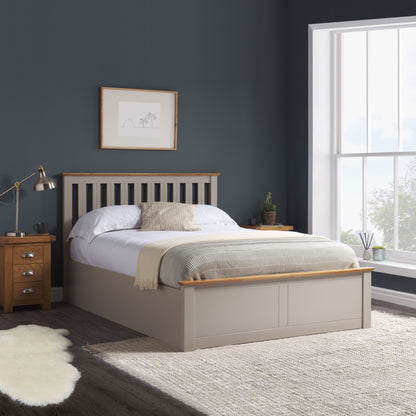 Phoenix Ottoman Bed Pearl Grey
