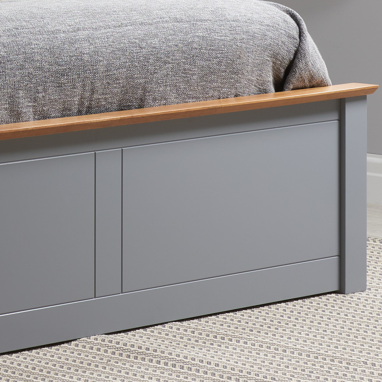 Phoenix Ottoman Bed Stone Grey