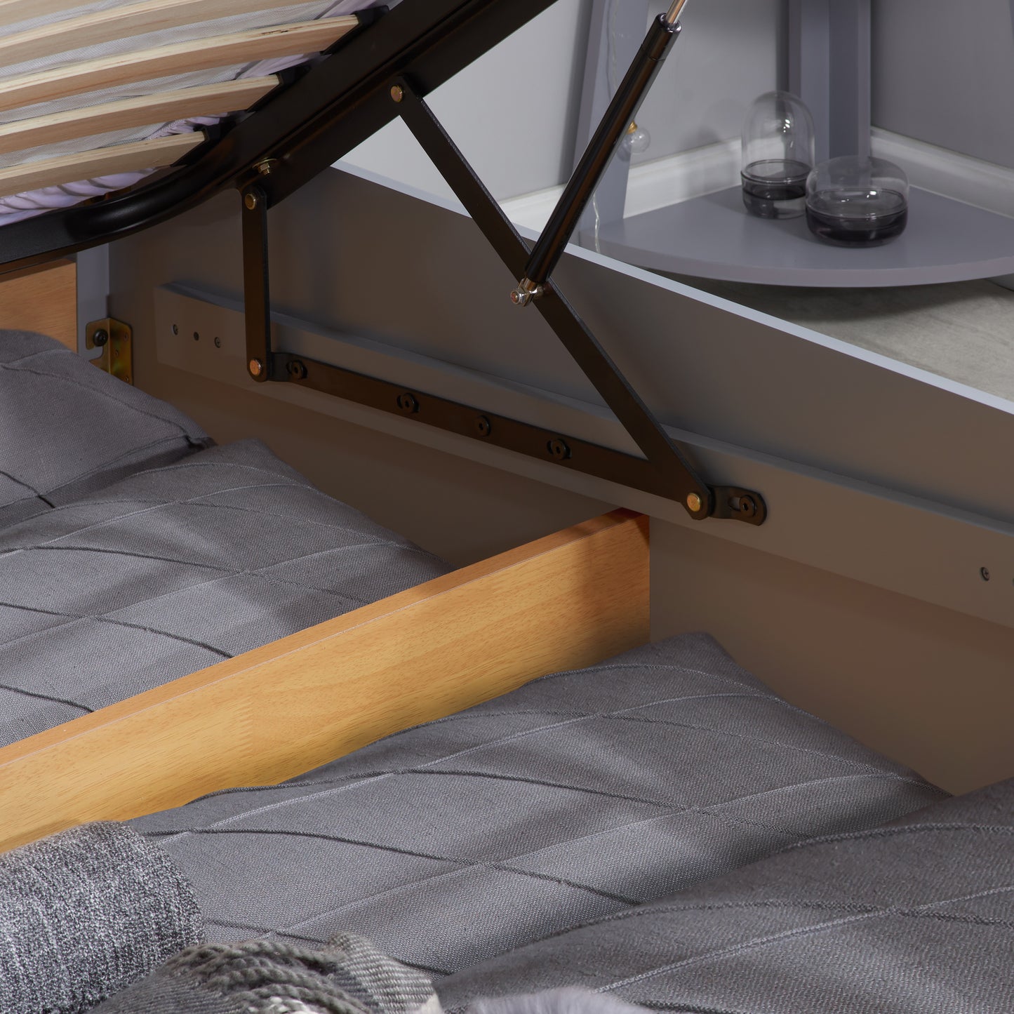 Phoenix Ottoman Bed Stone Grey