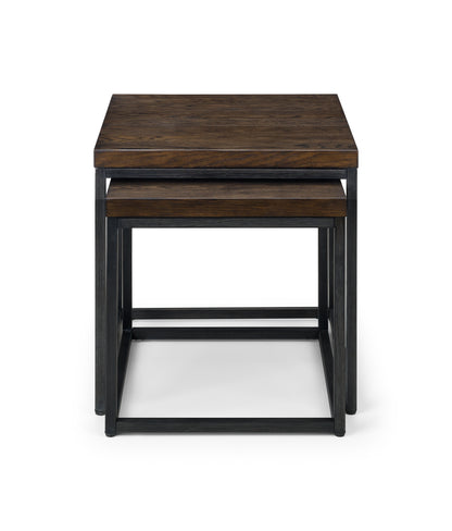 BROOKLYN NESTING LAMP TABLES - DARK OAK