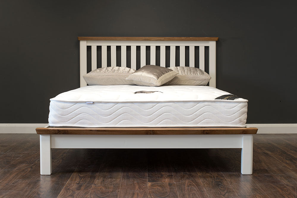 Medina Single 3'0 White Wooden Bed Frame