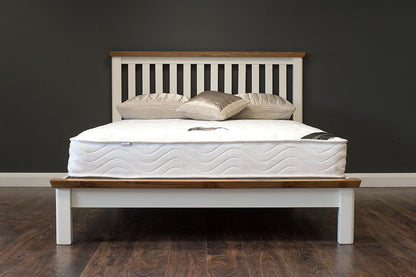 Medina King 5'0 White Wooden Bed Frame