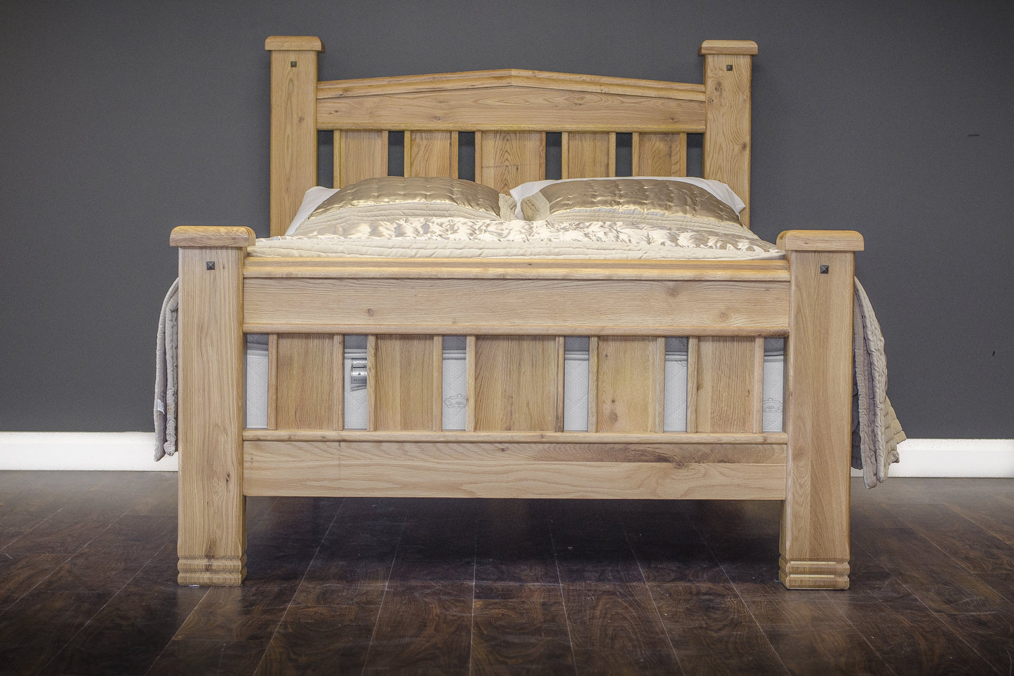 Kensington King 5'0 Oak Wooden Bed Frame