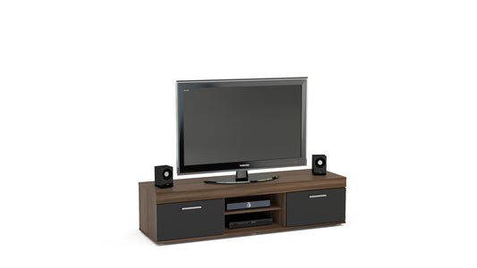 Edgeware TV Unit Walnut & Black