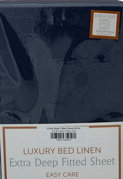 Extra Deep Fitted Sheet 40cm