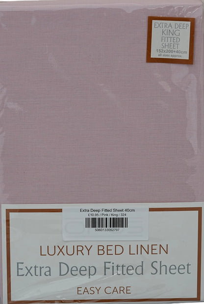 Extra Deep Fitted Sheet 40cm