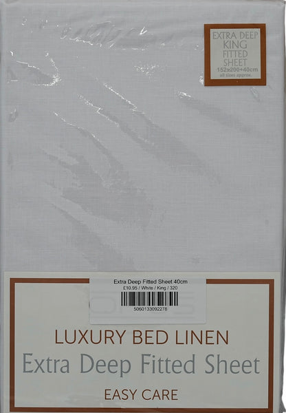 Extra Deep Fitted Sheet 40cm