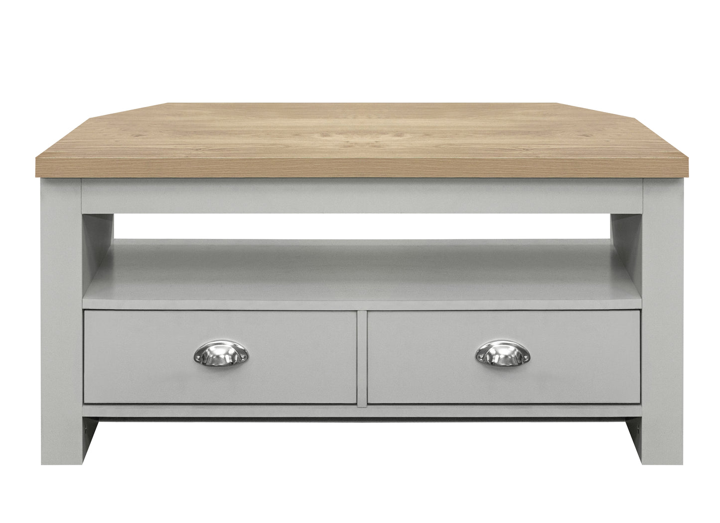 Highgate Corner TV Unit Grey & Oak