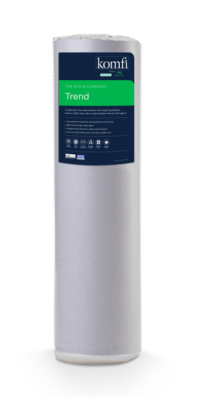 Double 4'6 Komfi Active Trend Foam Mattress FREE DELIVERY